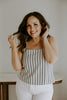 Square Neck Tank - Stripe