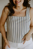 Square Neck Tank - Stripe