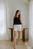 Navy Multi Stripe Short