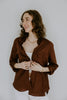 Classic Linen Button Up - Chocolate