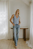 Striped Summer Vest - Blue