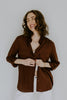 Classic Linen Button Up - Chocolate