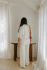 Linen Pant With Straight Leg - Oat