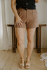 Linen Shorts With Pockets - Cocoa