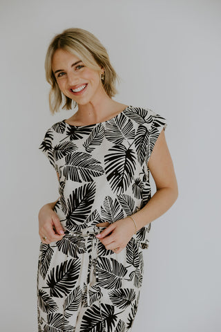 Knit Button Down Vest - Black