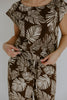 Resort Print Two Piece Set - Brown
