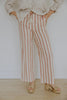 Striped Relaxed Linen Pant - Sunset