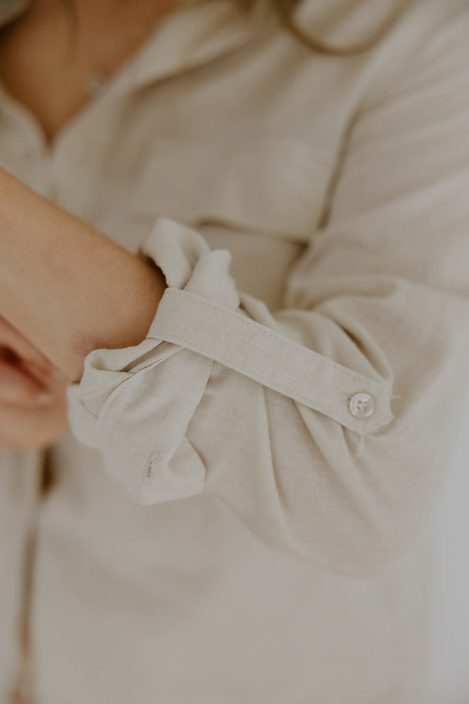 Classic Linen Button Up - Natural