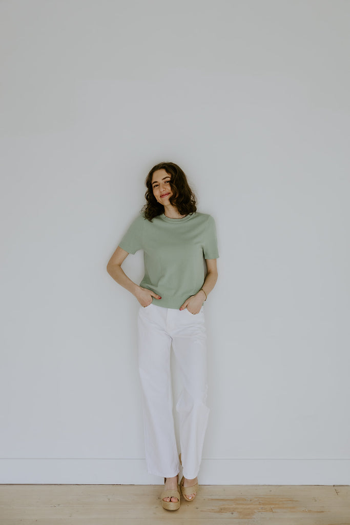 The Foundation Sweater - Seafoam