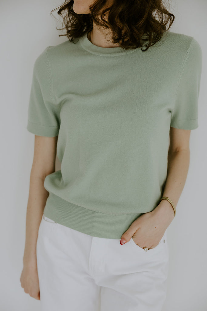 The Foundation Sweater - Seafoam
