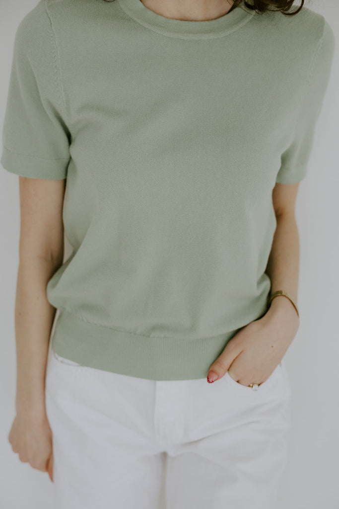 The Foundation Sweater - Seafoam
