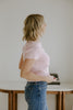 Short Sleeve Classic Cardigan - Pink