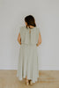 Bubble Top & Flowy Midi Skirt Set - Olive