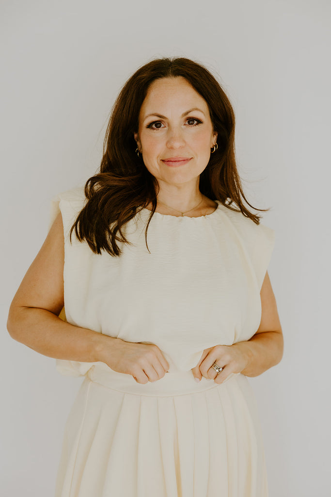 Bubble Top & Midi Skirt Set - Yellow