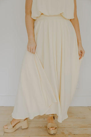 Maxi Floral Dress - Blush Rose