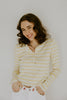 Striped Classic Cardi - Yellow