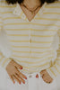 Striped Classic Cardi - Yellow