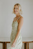 Floral Corset Midi Dress - Green