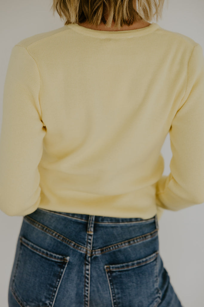 Classic and Simple Cardi - Yellow