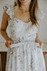 Corset Floral Dress - Blue
