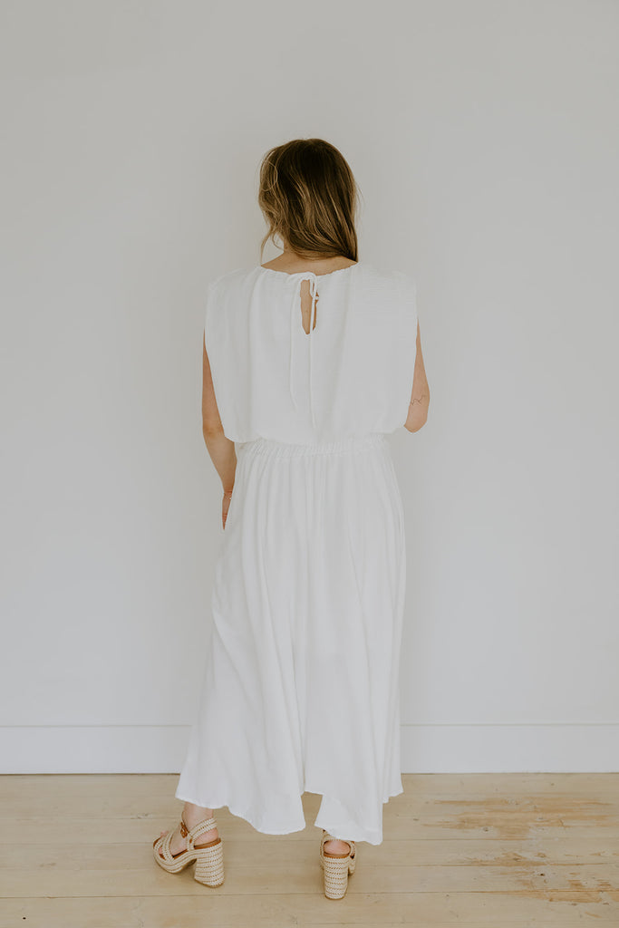 Bubble Top & Skirt Set - White