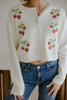 Strawberry Cardigan - Ivory