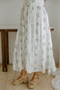 Floral Corset Midi Dress - Blue