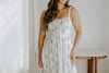 Floral Corset Midi Dress - Blue