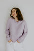 Lightweight Button Up Cardigan - Lavender