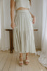 Striped Top & Skirt Set - Olive