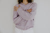 Lightweight Button Up Cardigan - Lavender