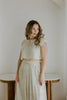 Striped Top & Skirt Set - Olive