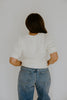 Puff Sleeve Sweatshirt - Cream