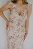 Maxi Floral Dress - Blush Rose