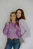 Soft Crochet Knit Sweater - Purple