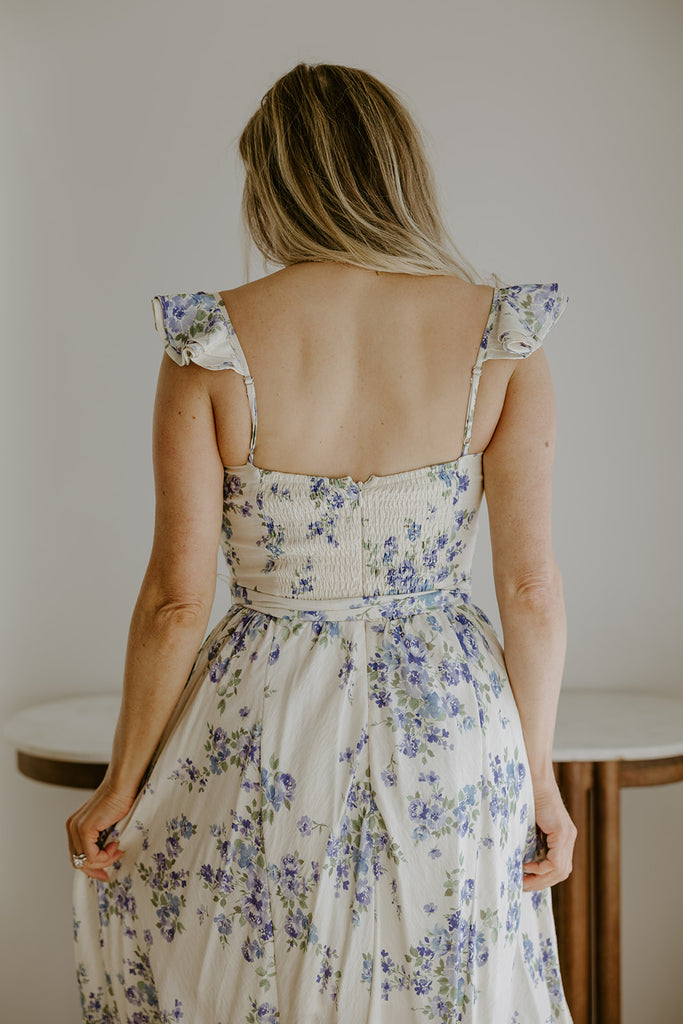 Corset Dress - Lilac/Blue