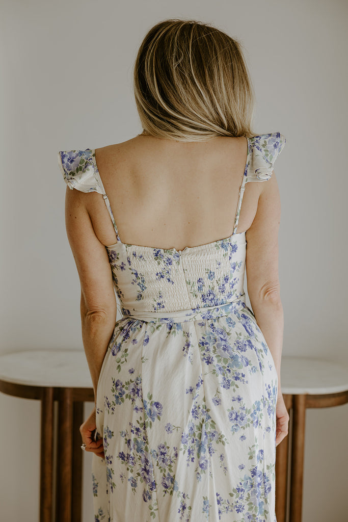 Corset Dress - Lilac/Blue