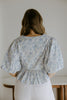 Puff Sleeve Front Tie Floral Top