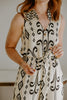 Sleeveless Button Down Printed Jumpsuit