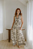 Sleeveless Button Down Printed Jumpsuit