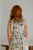 Sleeveless Button Down Printed Jumpsuit