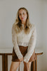 Crochet Cardigan Sweater - Natural