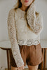 Crochet Cardigan Sweater - Natural