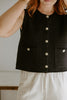 Sleeveless Knit Vest - Black