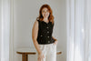 Sleeveless Knit Vest - Black