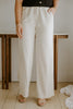 Linen Pant With Straight Leg - Oat