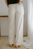 Linen Pant With Straight Leg - Oat