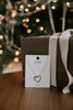 Script Heart Necklace - Gold