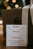 Mama Dainty Script Necklace - Gold