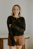 Crochet Cardigan Sweater - Black